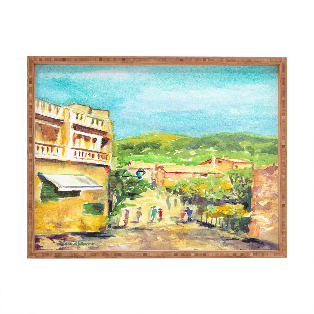 Laura Trevey Valldemossa Village Rectangular Tray