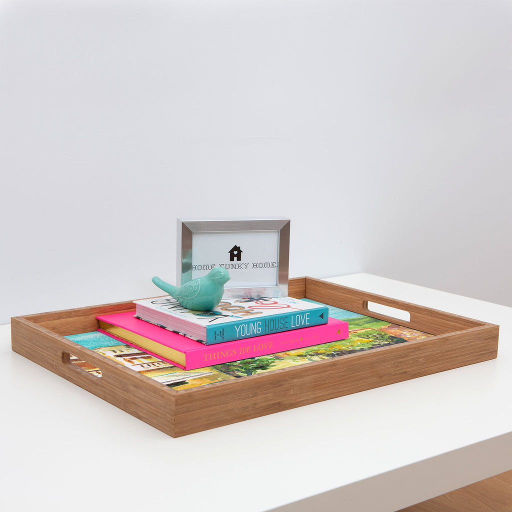 Laura Trevey Valldemossa Village Rectangular Tray