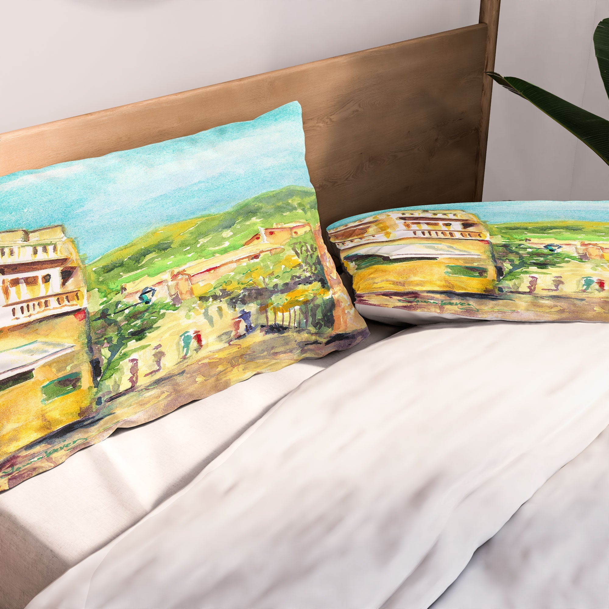 Laura Trevey Valldemossa Village Pillow Shams