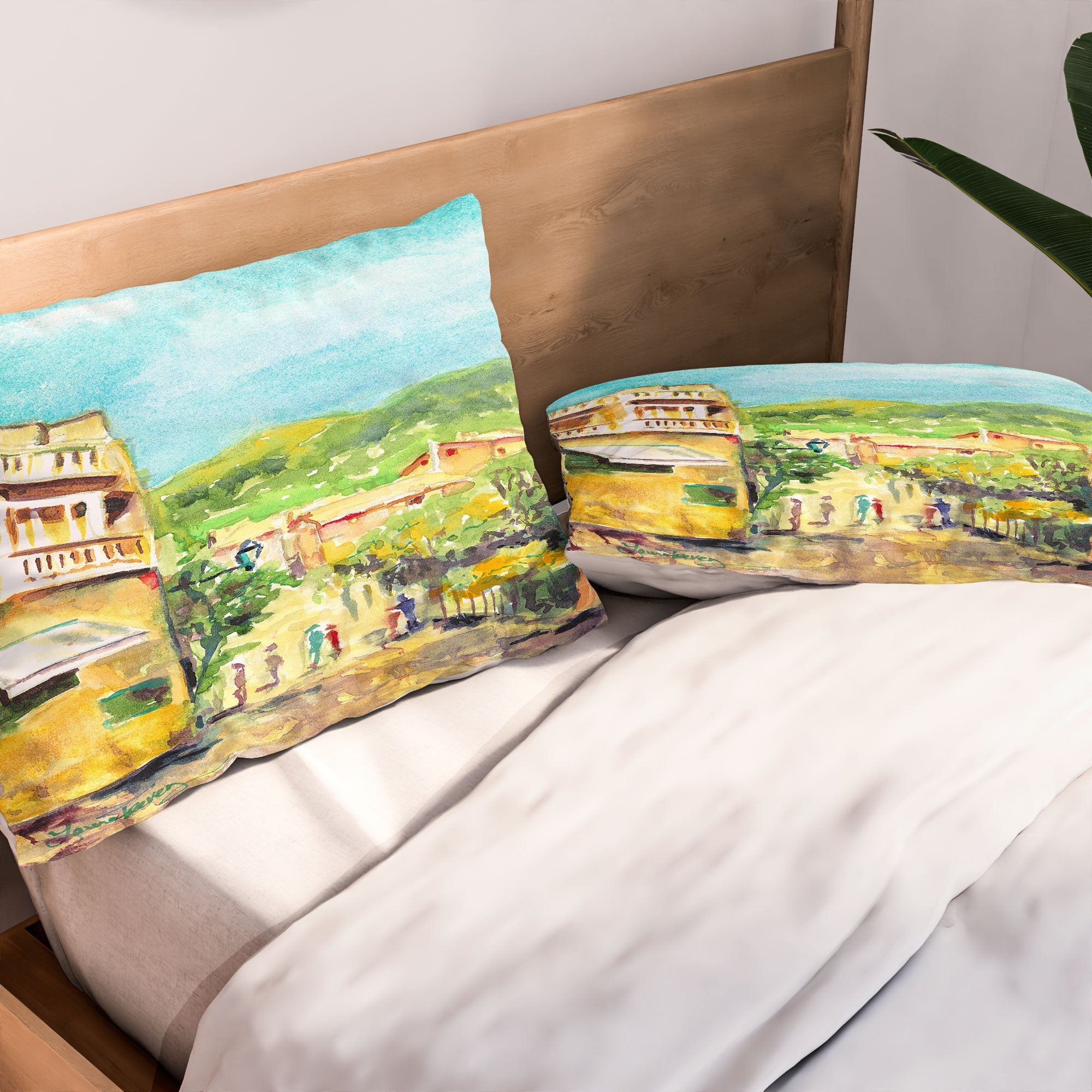 Laura Trevey Valldemossa Village Pillow Shams