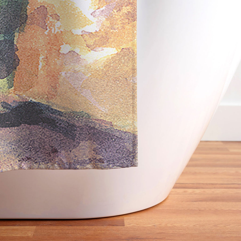 Laura Trevey Valldemossa Village Shower Curtain