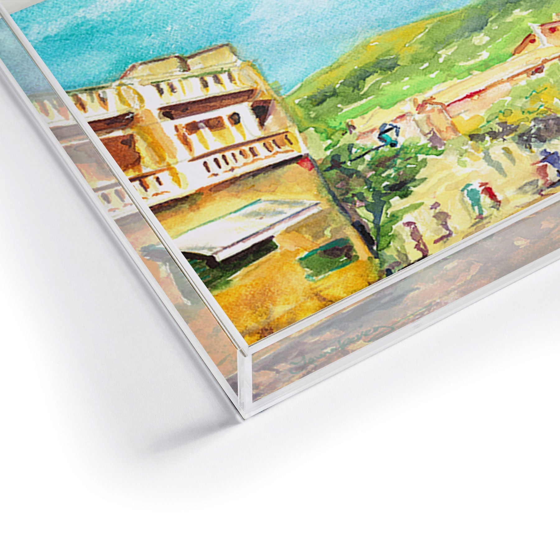 Laura Trevey Valldemossa Village Acrylic Tray
