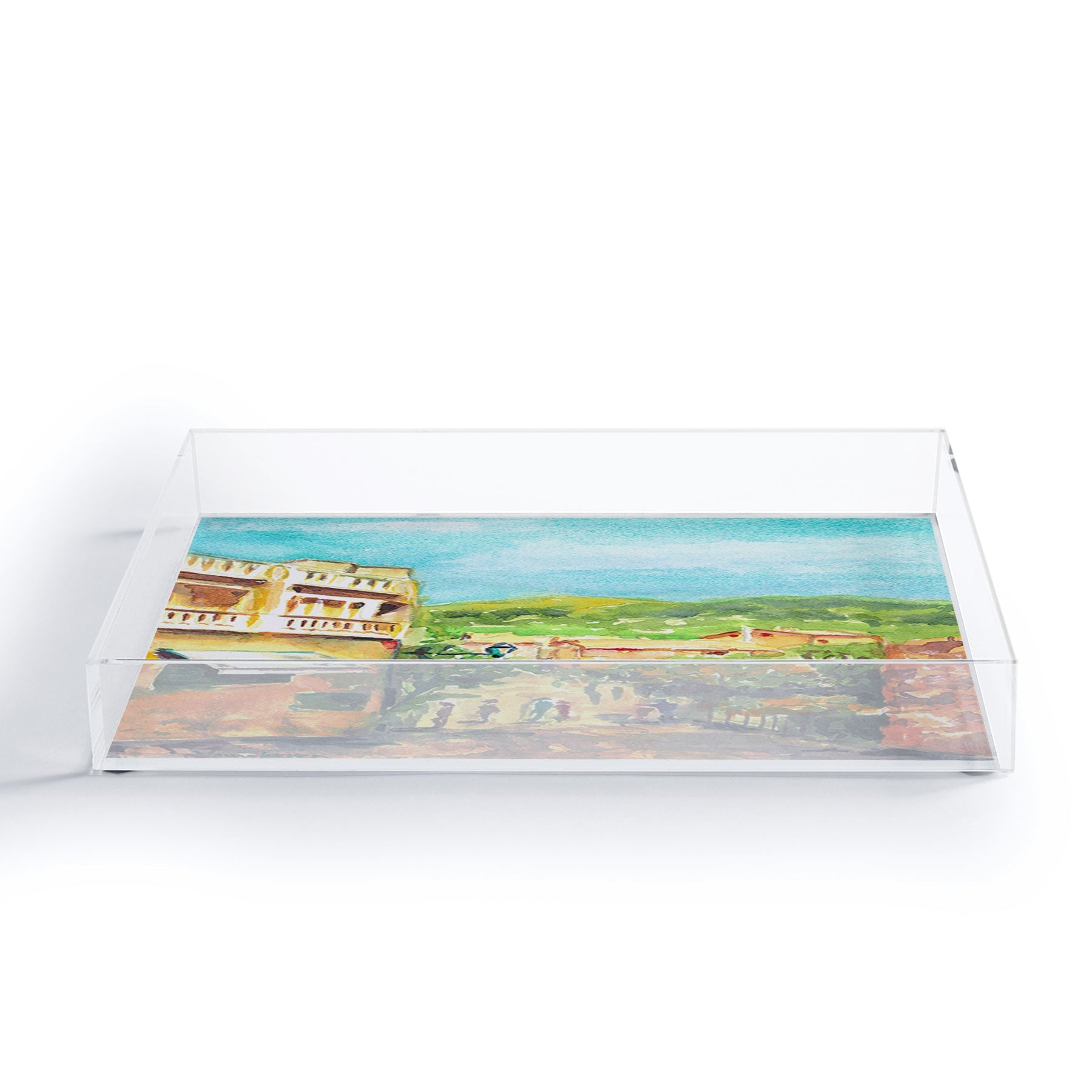 Laura Trevey Valldemossa Village Acrylic Tray