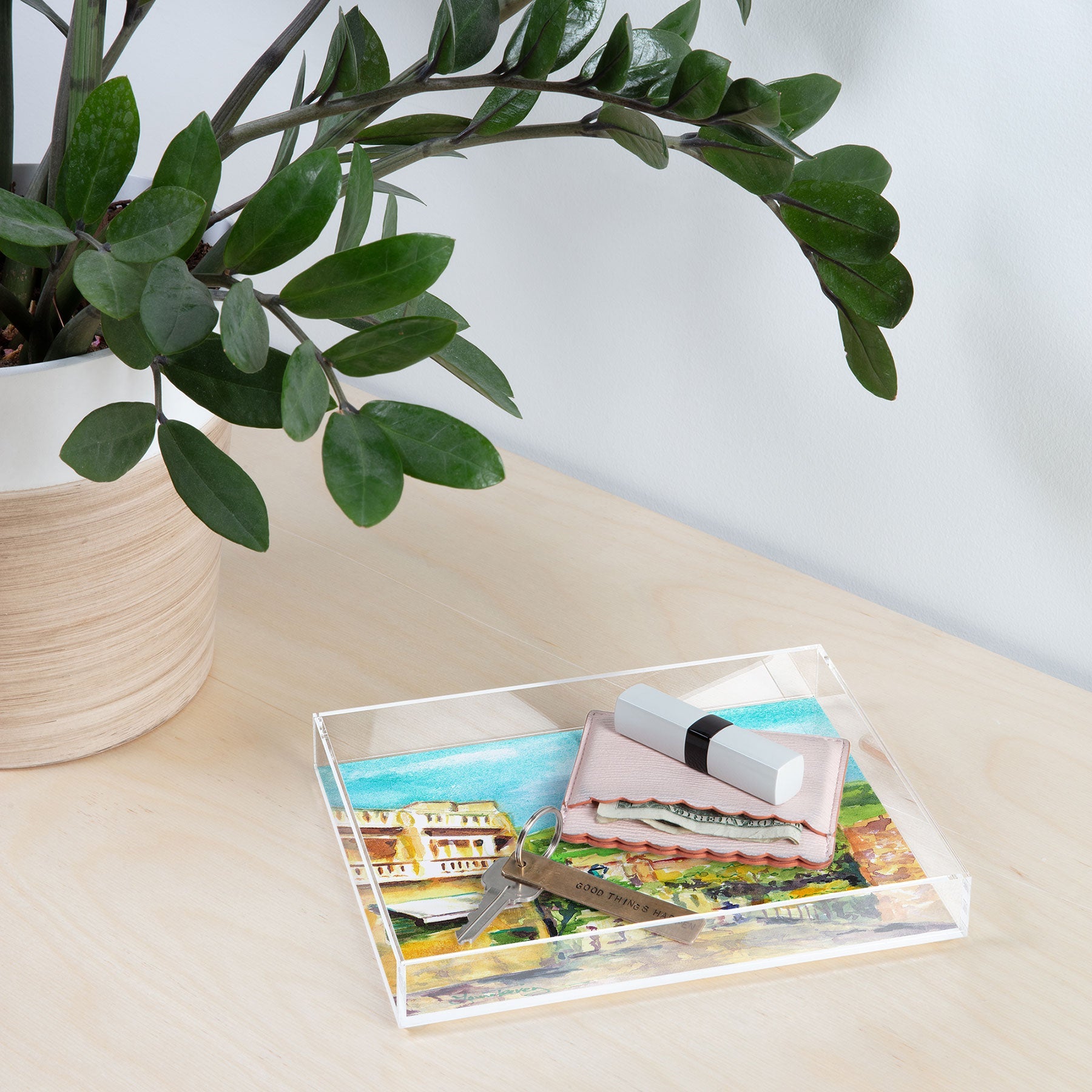 Laura Trevey Valldemossa Village Acrylic Tray