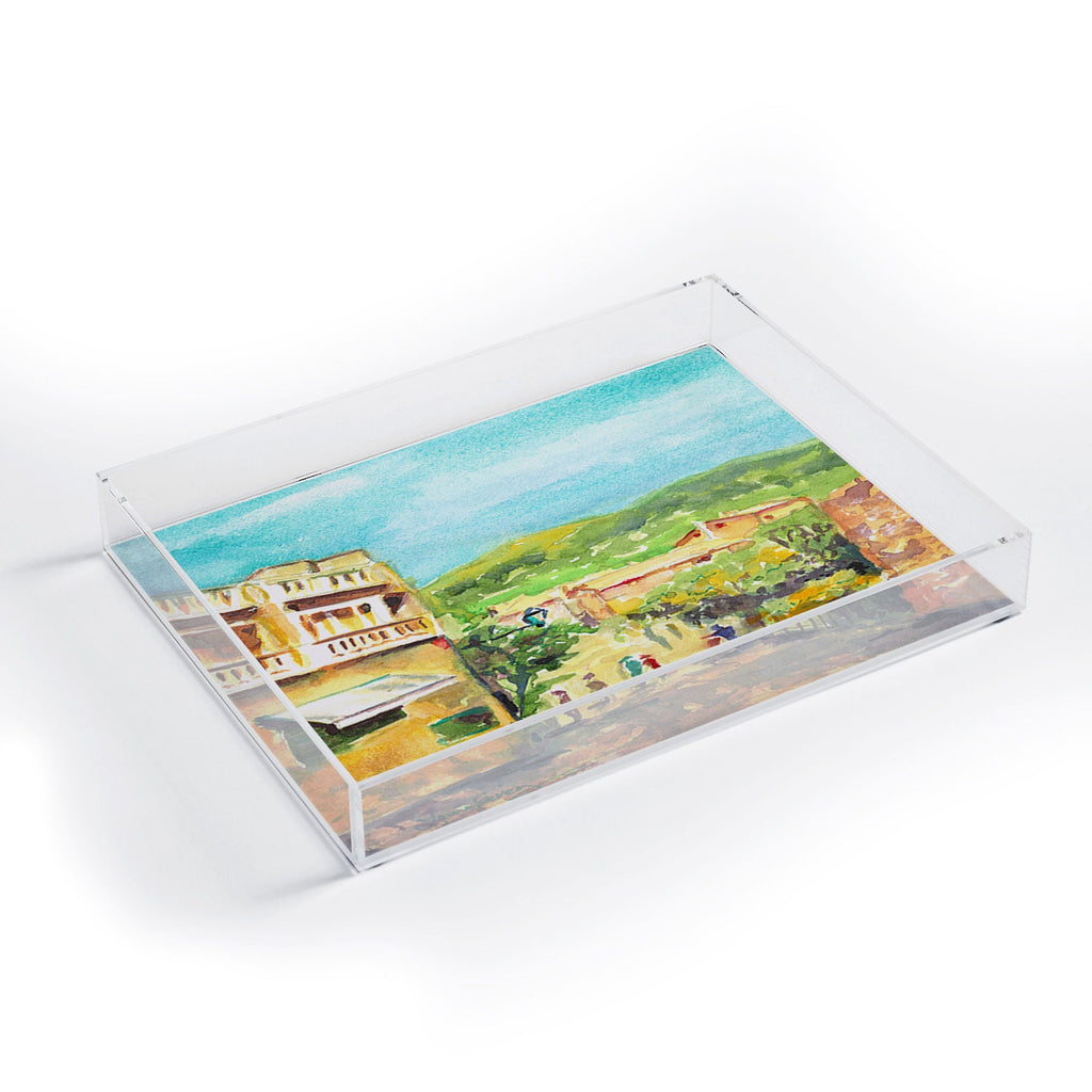 Laura Trevey Valldemossa Village Acrylic Tray