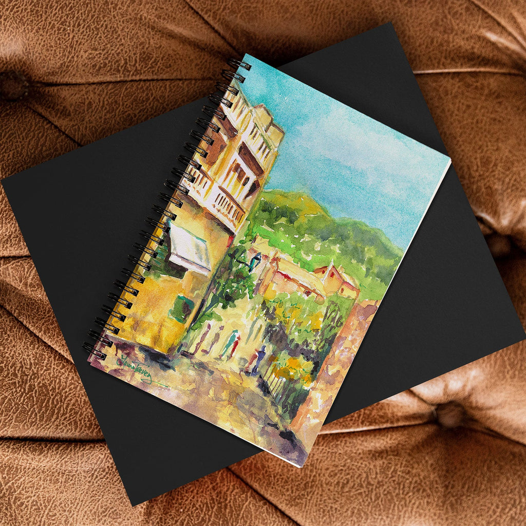 Laura Trevey Valldemossa Village Spiral Notebook