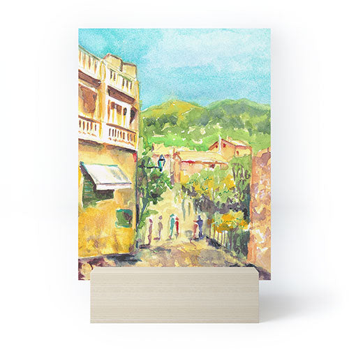 Laura Trevey Valldemossa Village Mini Art Print