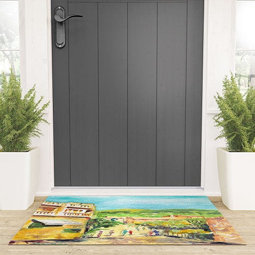 Laura Trevey Valldemossa Village Welcome Mat