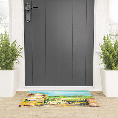 Laura Trevey Valldemossa Village Welcome Mat