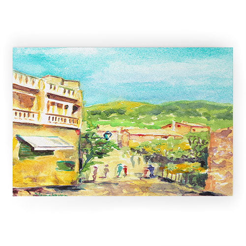 Laura Trevey Valldemossa Village Welcome Mat