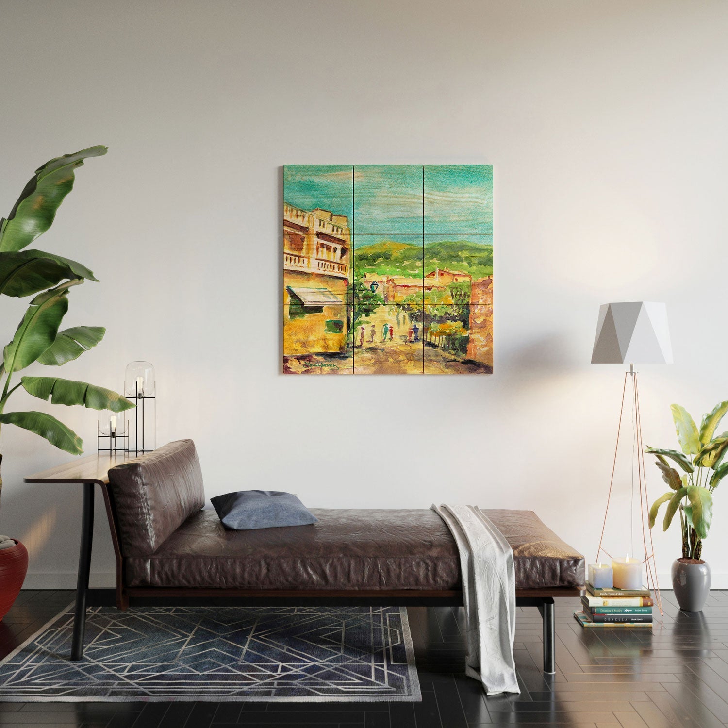 Laura Trevey Valldemossa Village Wood Wall Mural