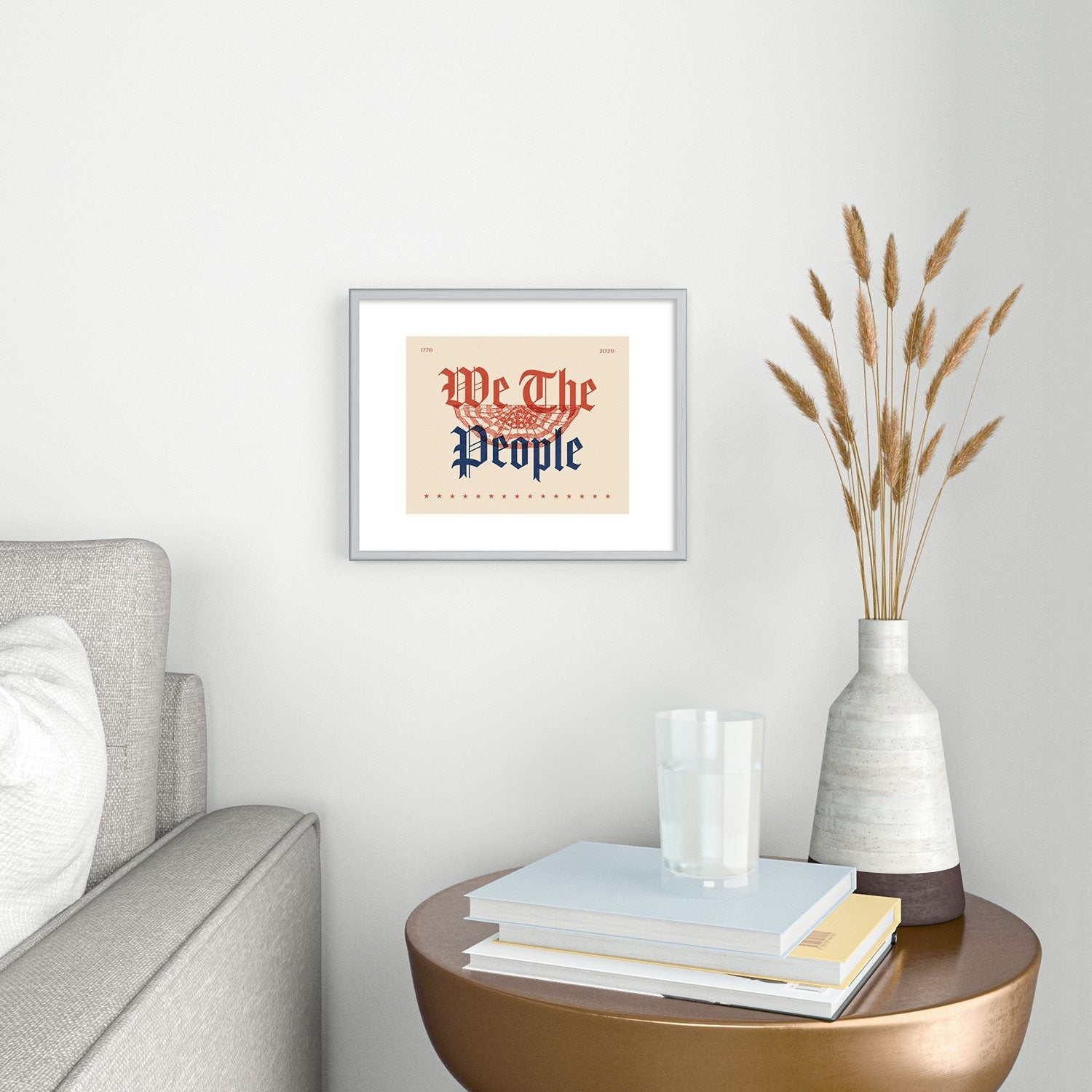 DENY Designs We The People ii Metal Framed Art Print