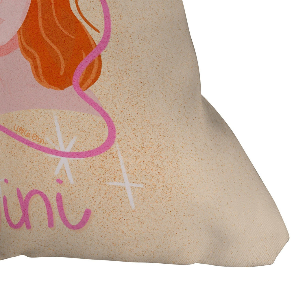 Little Om Zodiac Signs Gemini Throw Pillow