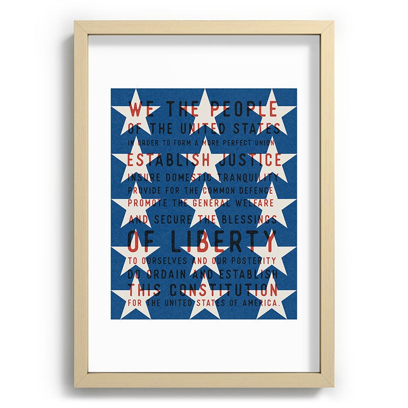 DENY Designs Starred Preamble Recessed Framing Rectangle