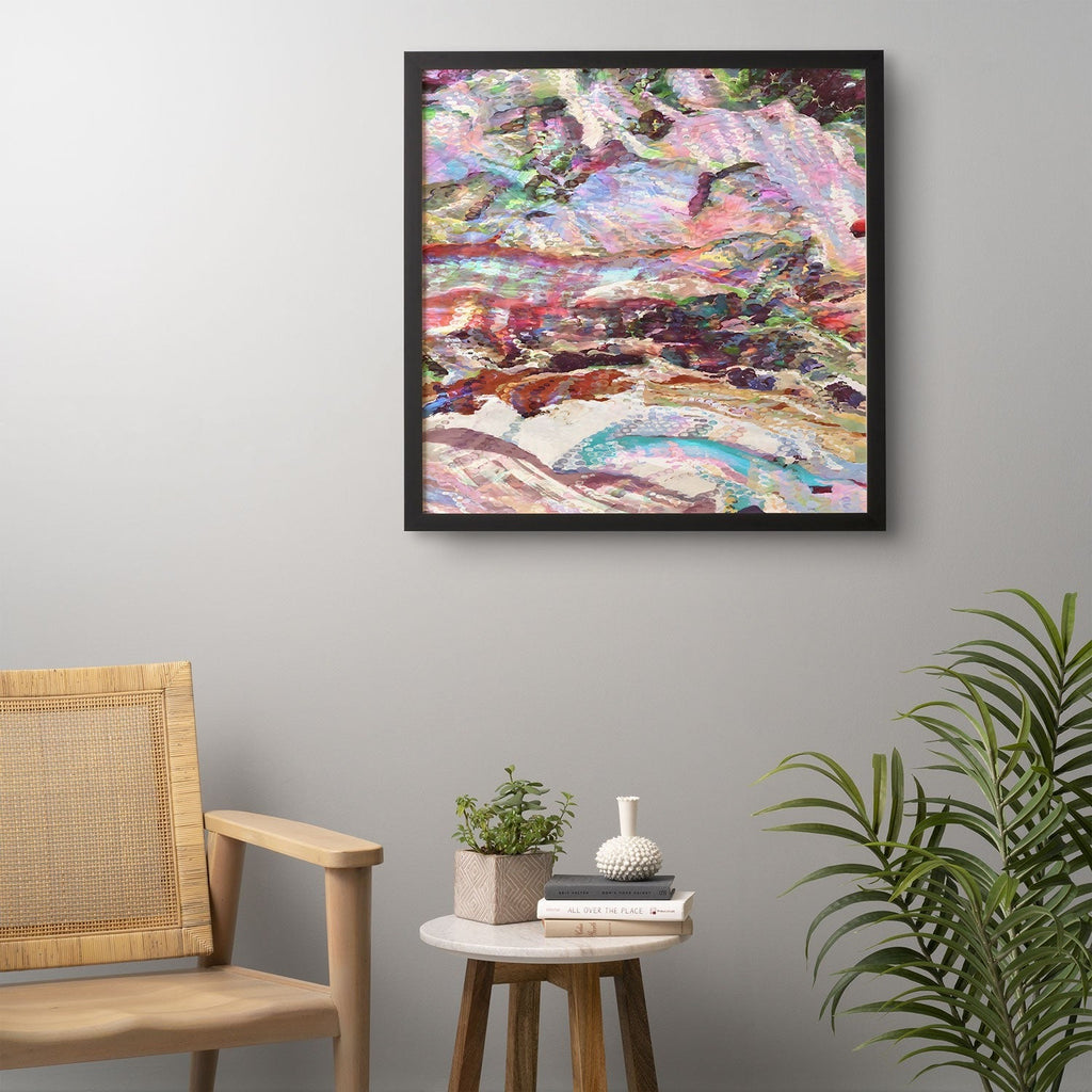 83 Oranges Sequin Haze Framed Wall Art