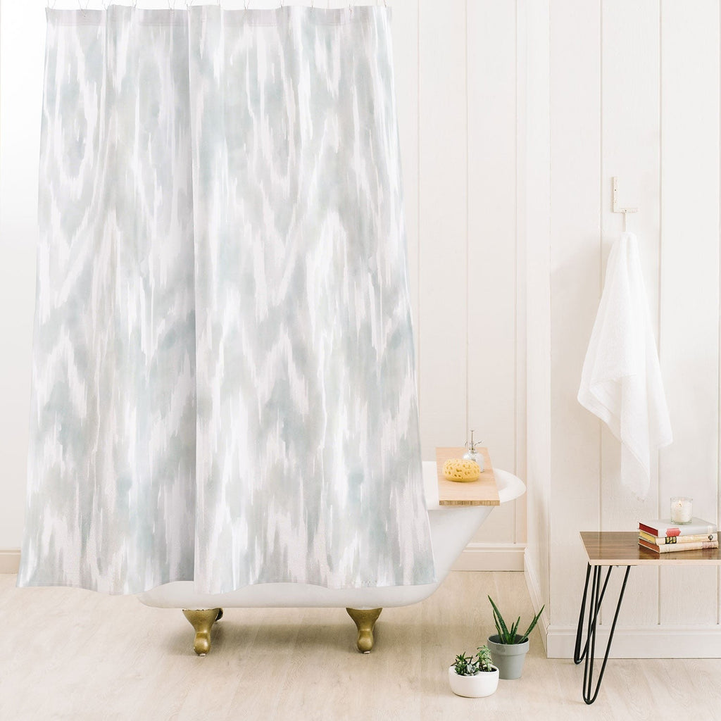 Jacqueline Maldonado Watercolor Wood Grain Shower Curtain