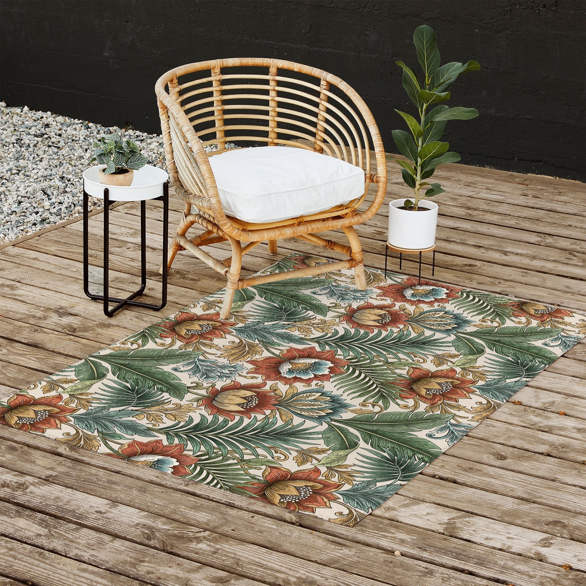 Marta Barragan Camarasa Retro Jungle Garden Outdoor Rug