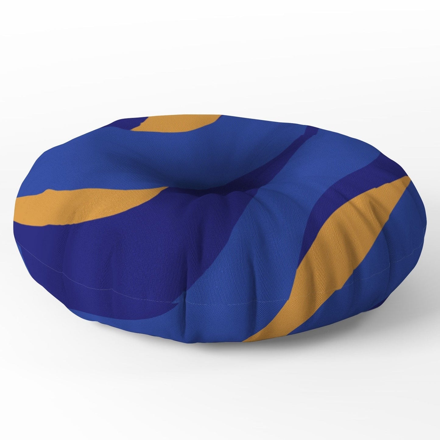 Camilla Foss Pebbles in Stream Floor Pillow Round