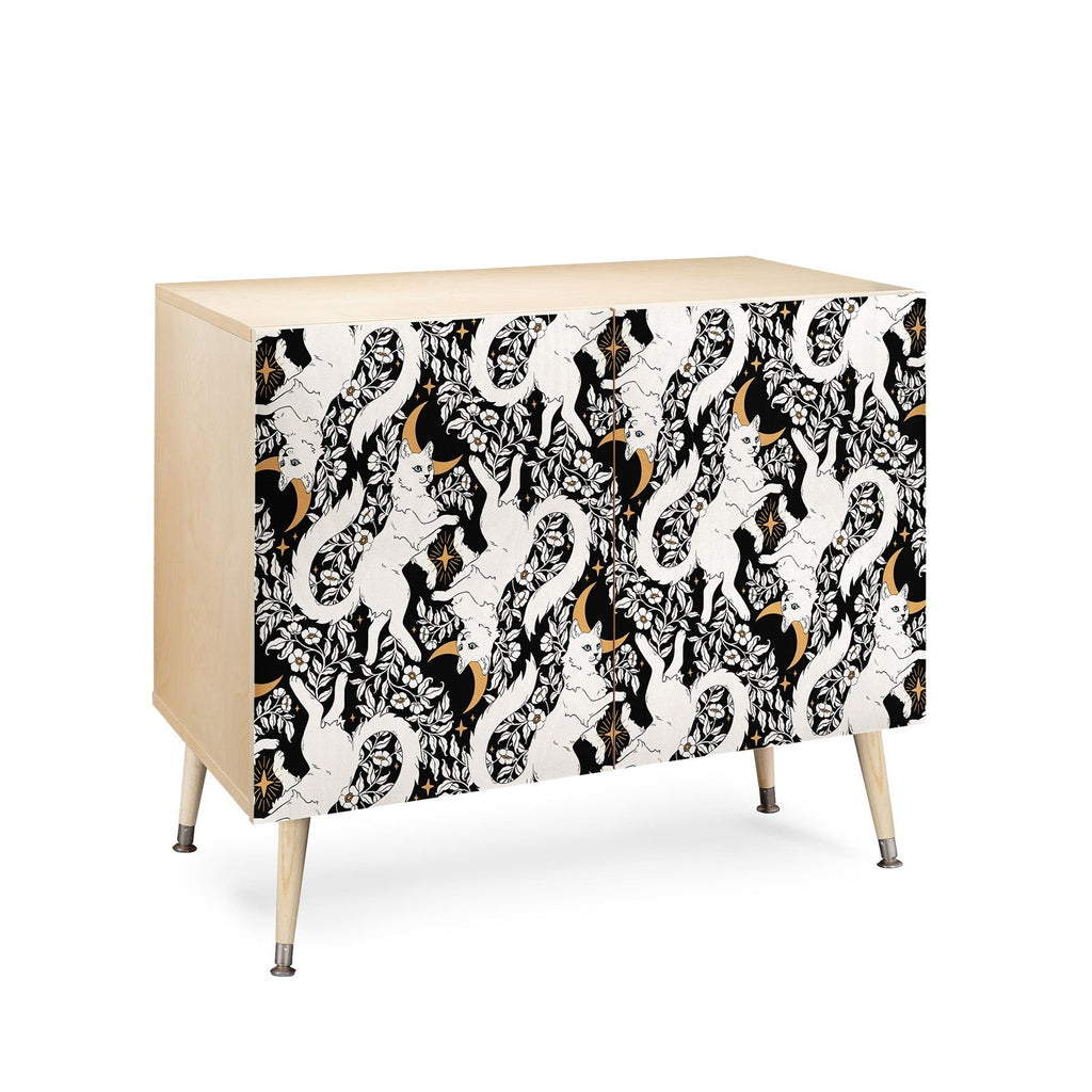 Avenie Celestial Cats Gold Credenza