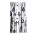 Gal Design Black And White Palms Blackout Non Repeat