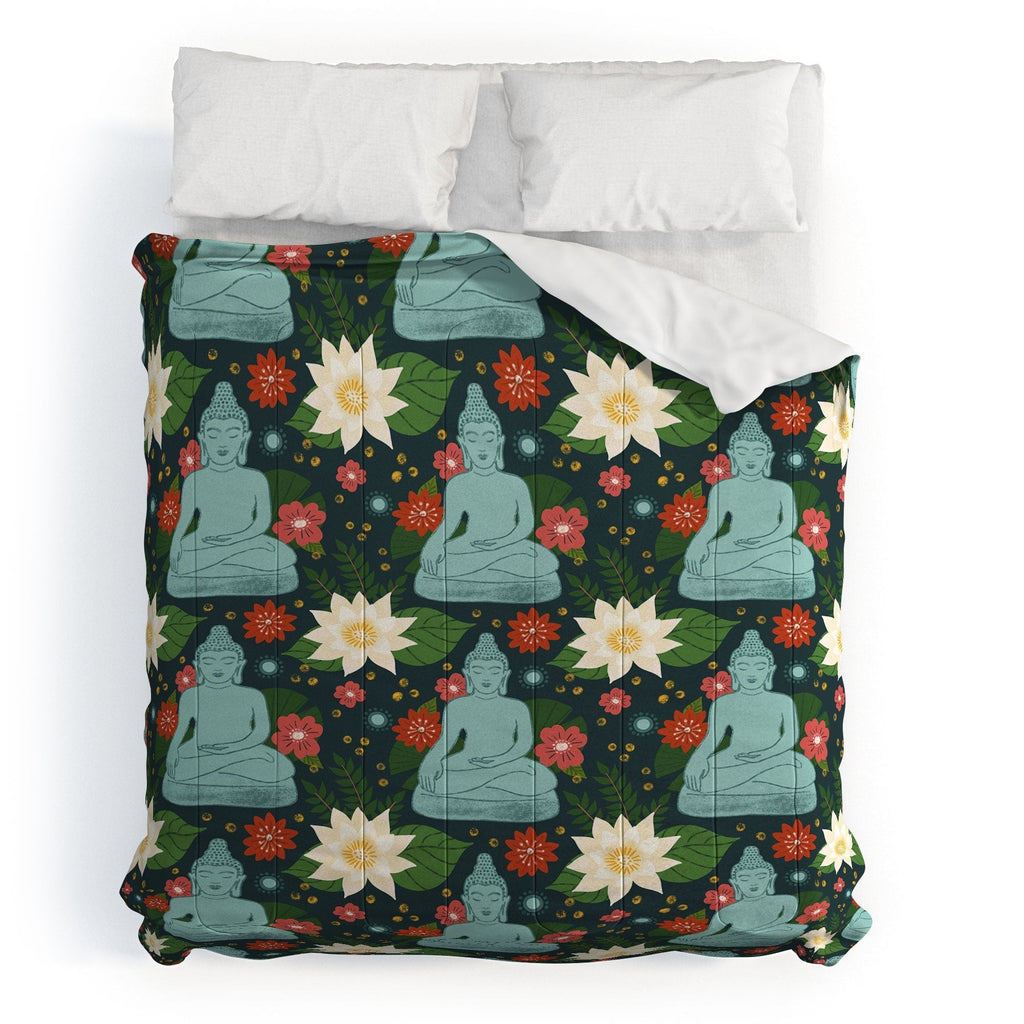 Design by Spark Meditating Lotus Buddha Comforter