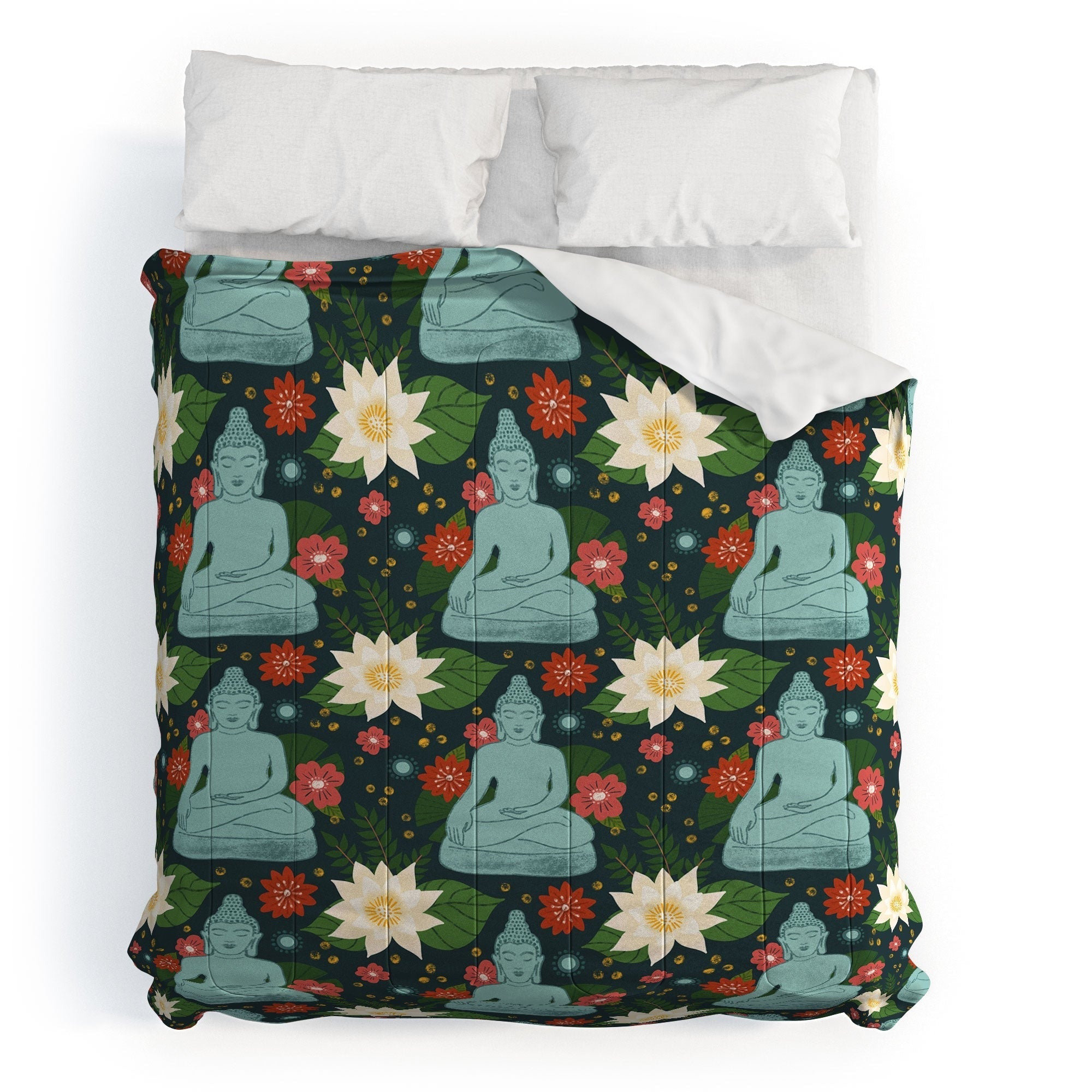Design by Spark Meditating Lotus Buddha Comforter