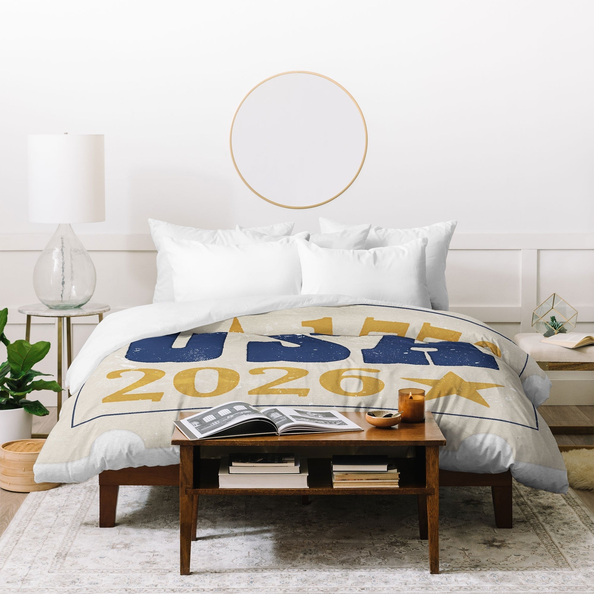 DENY Designs USA Stamp Duvet Cover