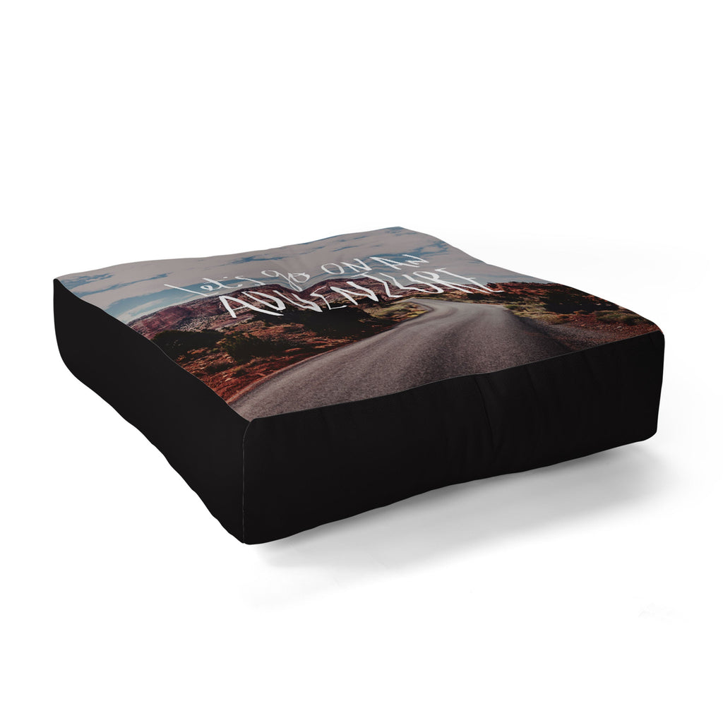 Leah Flores Adventure Utah Floor Pillow Square