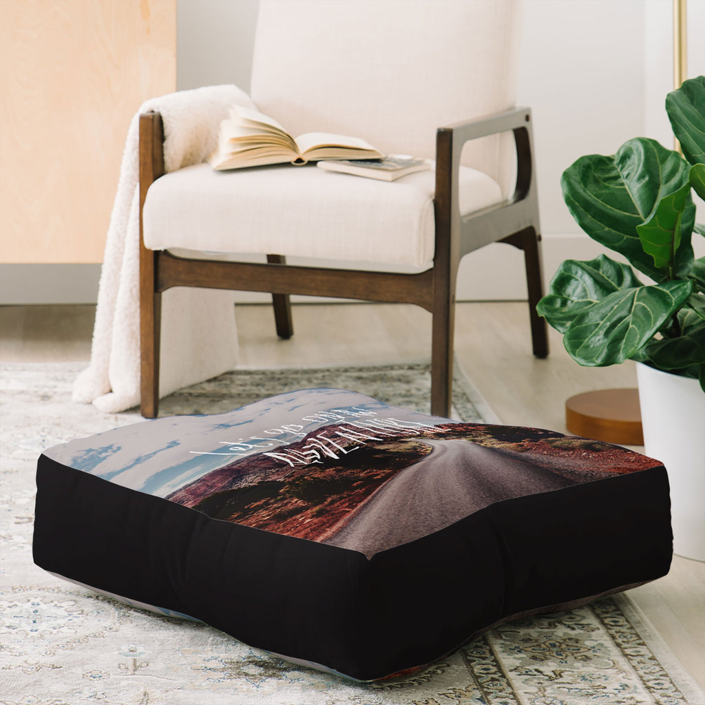 Leah Flores Adventure Utah Floor Pillow Square