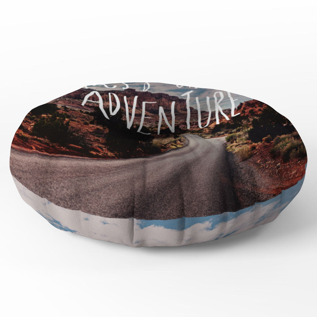 Leah Flores Adventure Utah Floor Pillow Round