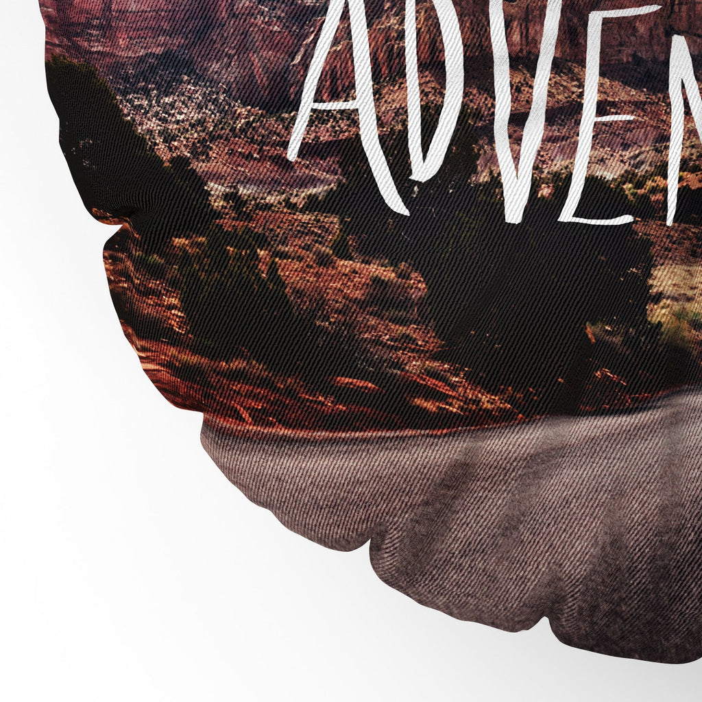 Leah Flores Adventure Utah Floor Pillow Round