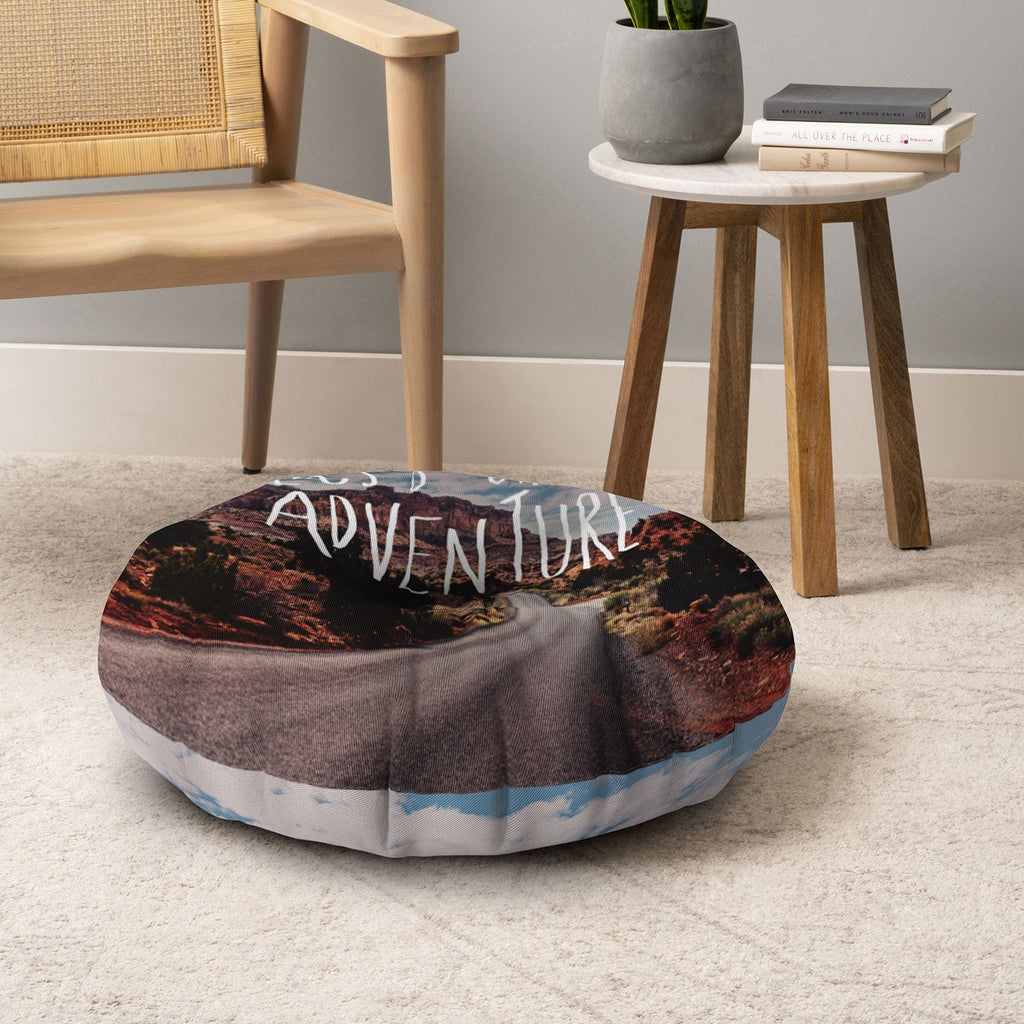 Leah Flores Adventure Utah Floor Pillow Round