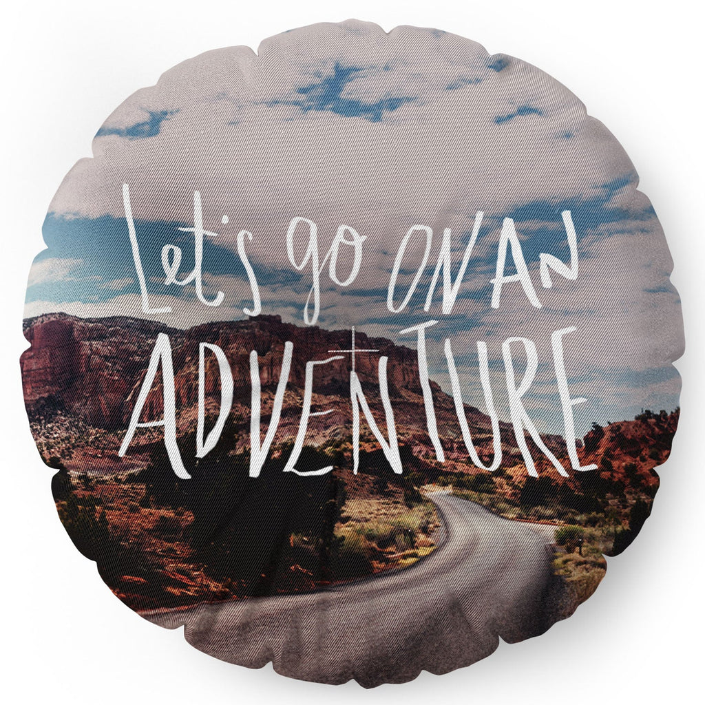 Leah Flores Adventure Utah Floor Pillow Round