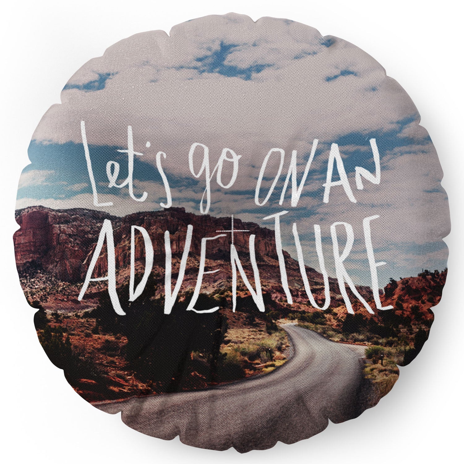 Leah Flores Adventure Utah Floor Pillow Round