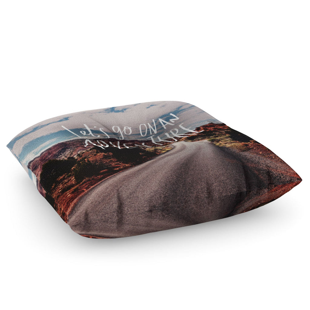 Leah Flores Adventure Utah Floor Pillow Square