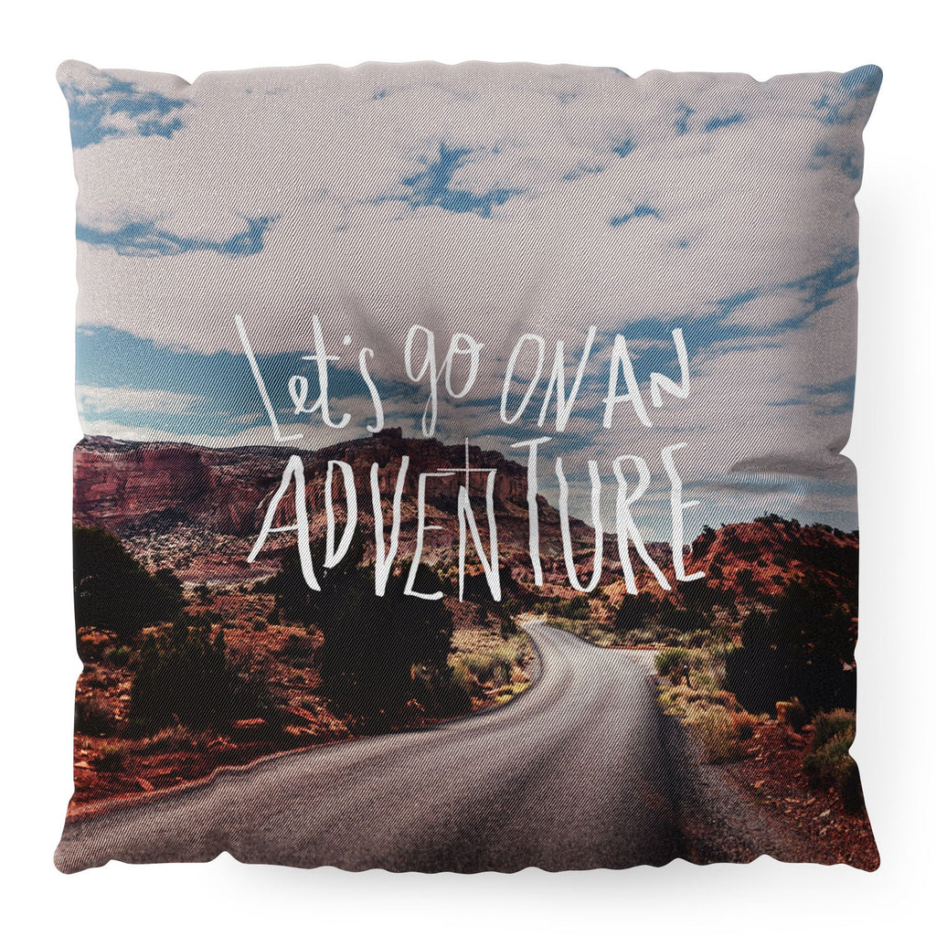 Leah Flores Adventure Utah Floor Pillow Square