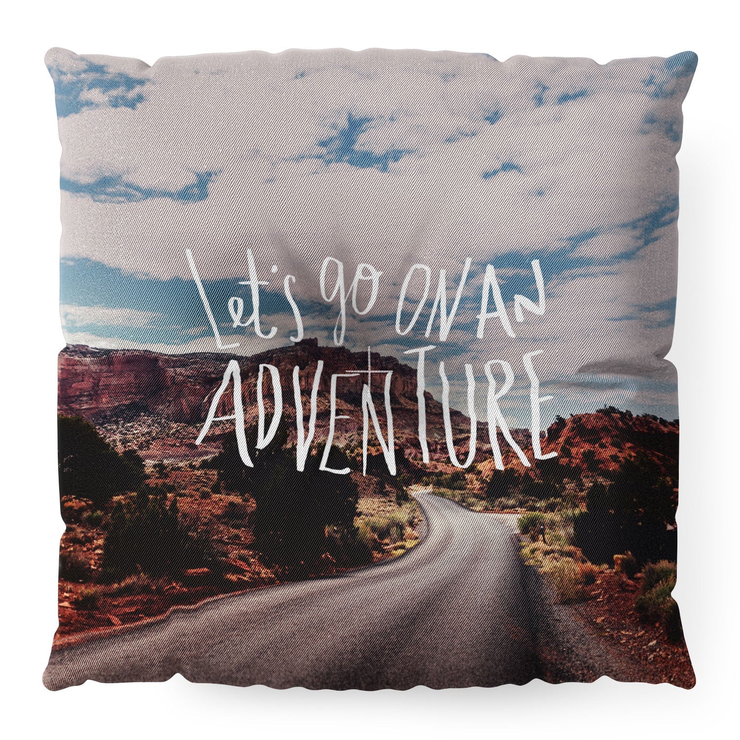 Leah Flores Adventure Utah Floor Pillow Square