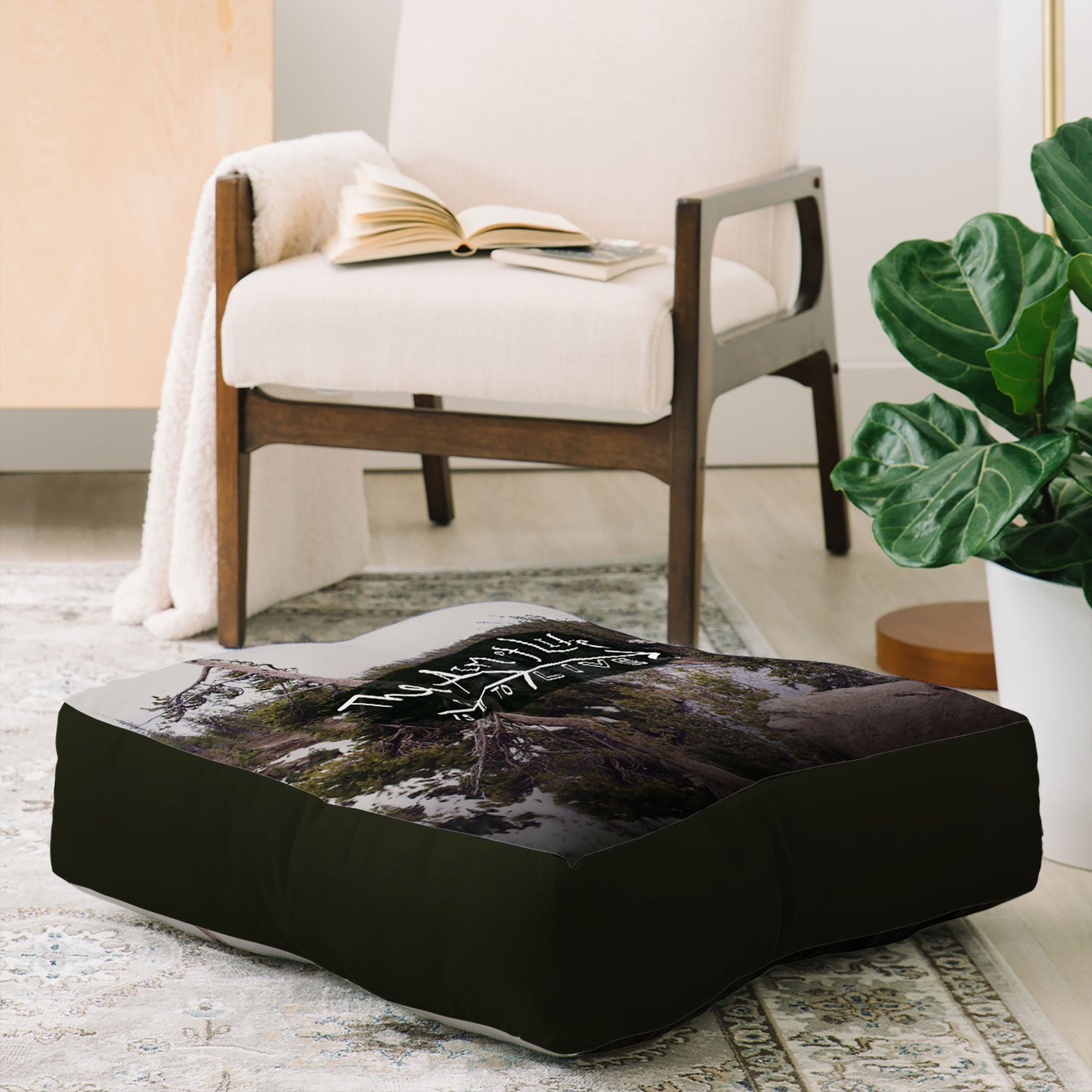 Leah Flores Aim Of Life X Wyoming Floor Pillow Square