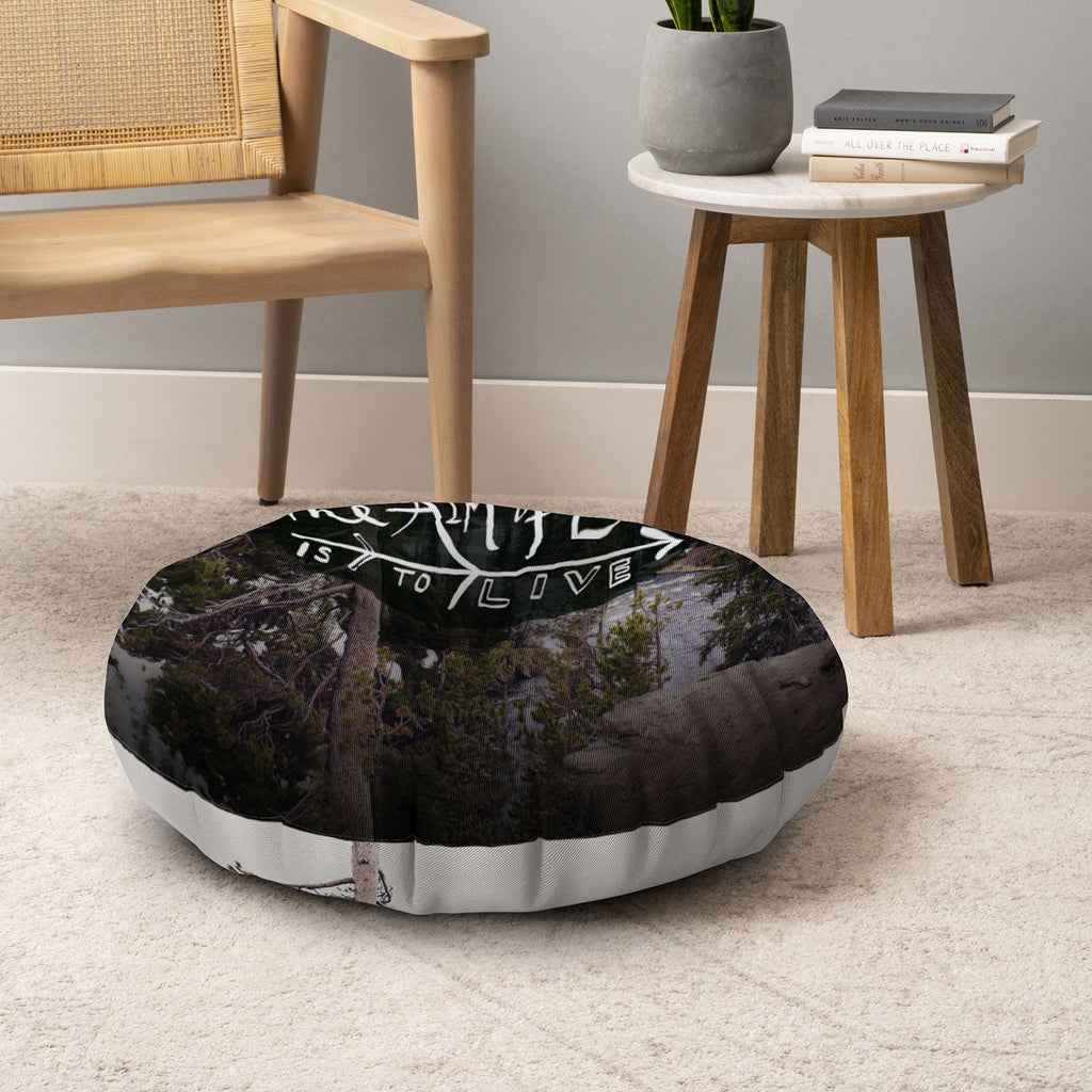 Leah Flores Aim Of Life X Wyoming Floor Pillow Round