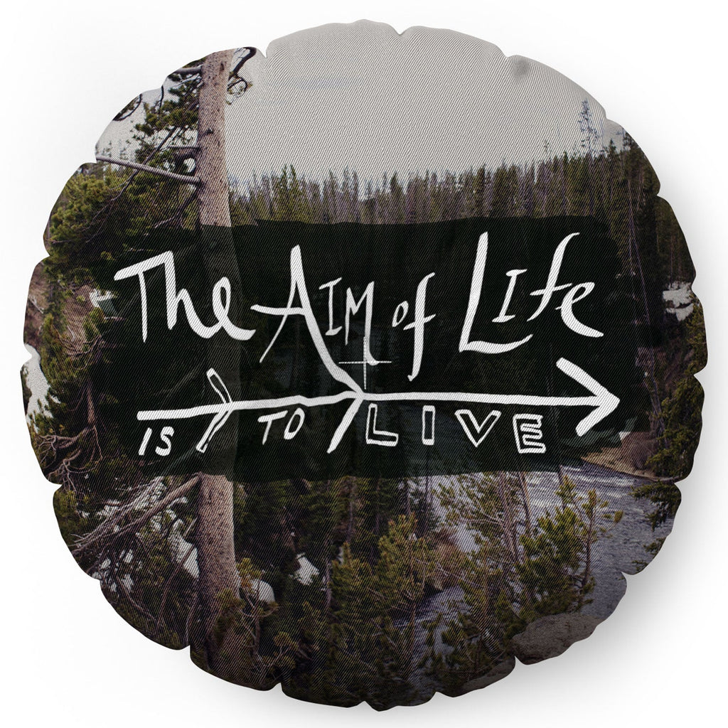 Leah Flores Aim Of Life X Wyoming Floor Pillow Round