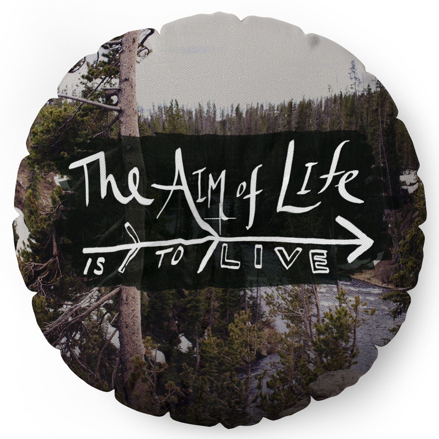 Leah Flores Aim Of Life X Wyoming Floor Pillow Round