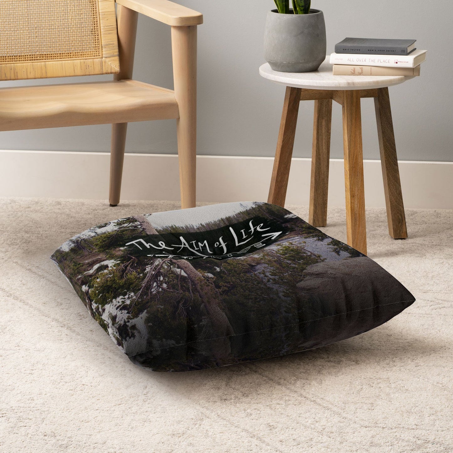 Leah Flores Aim Of Life X Wyoming Floor Pillow Square