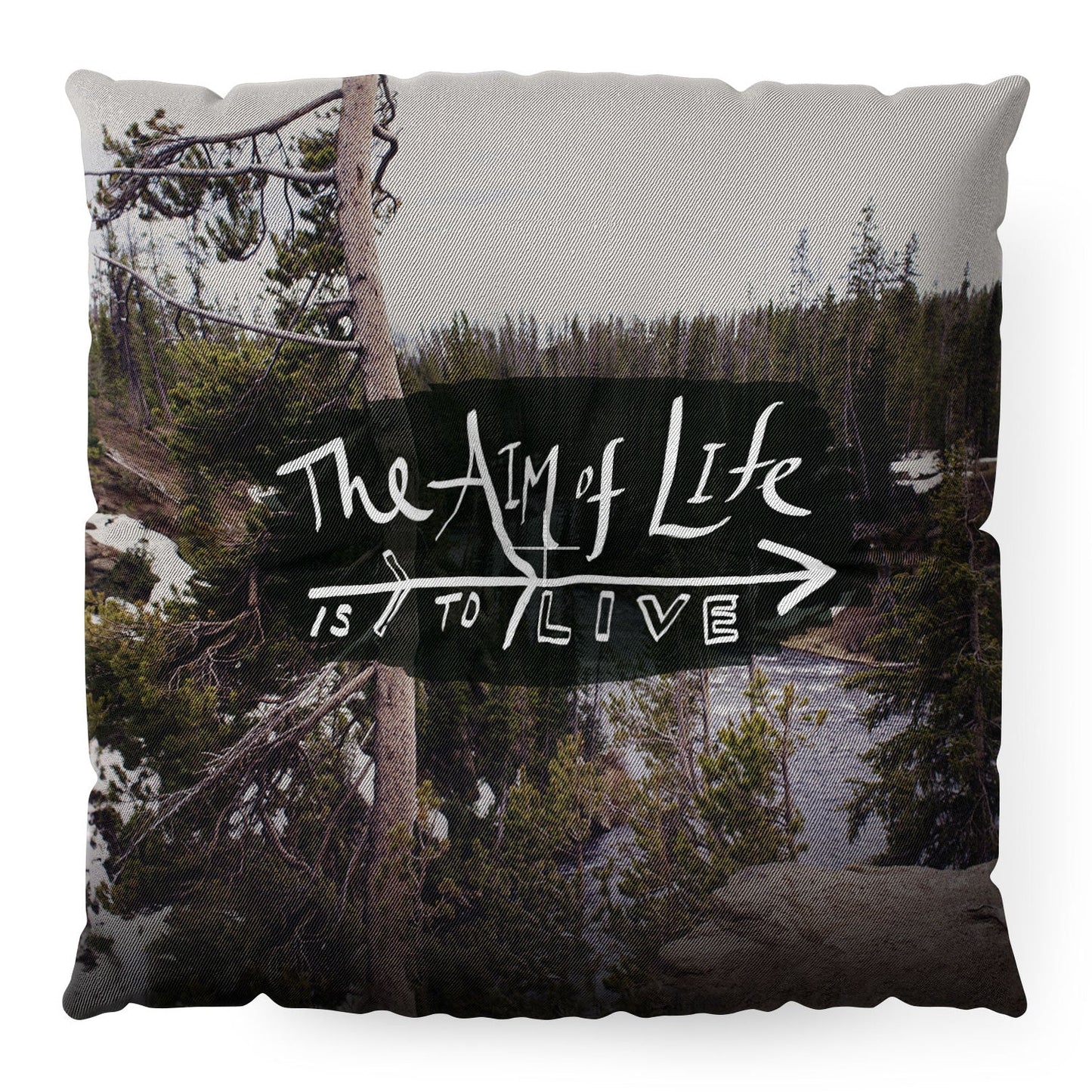 Leah Flores Aim Of Life X Wyoming Floor Pillow Square
