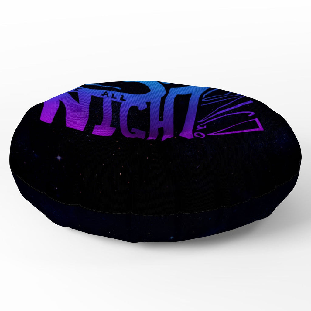 Leah Flores All Night Long Floor Pillow Round