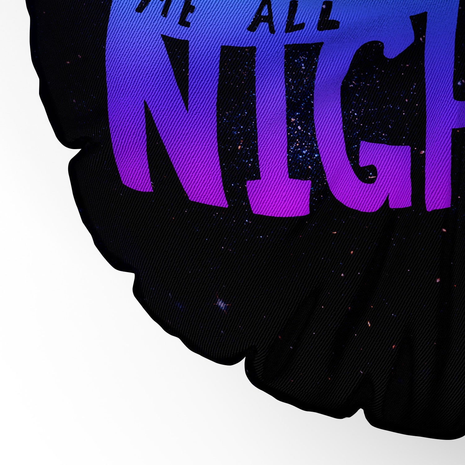 Leah Flores All Night Long Floor Pillow Round