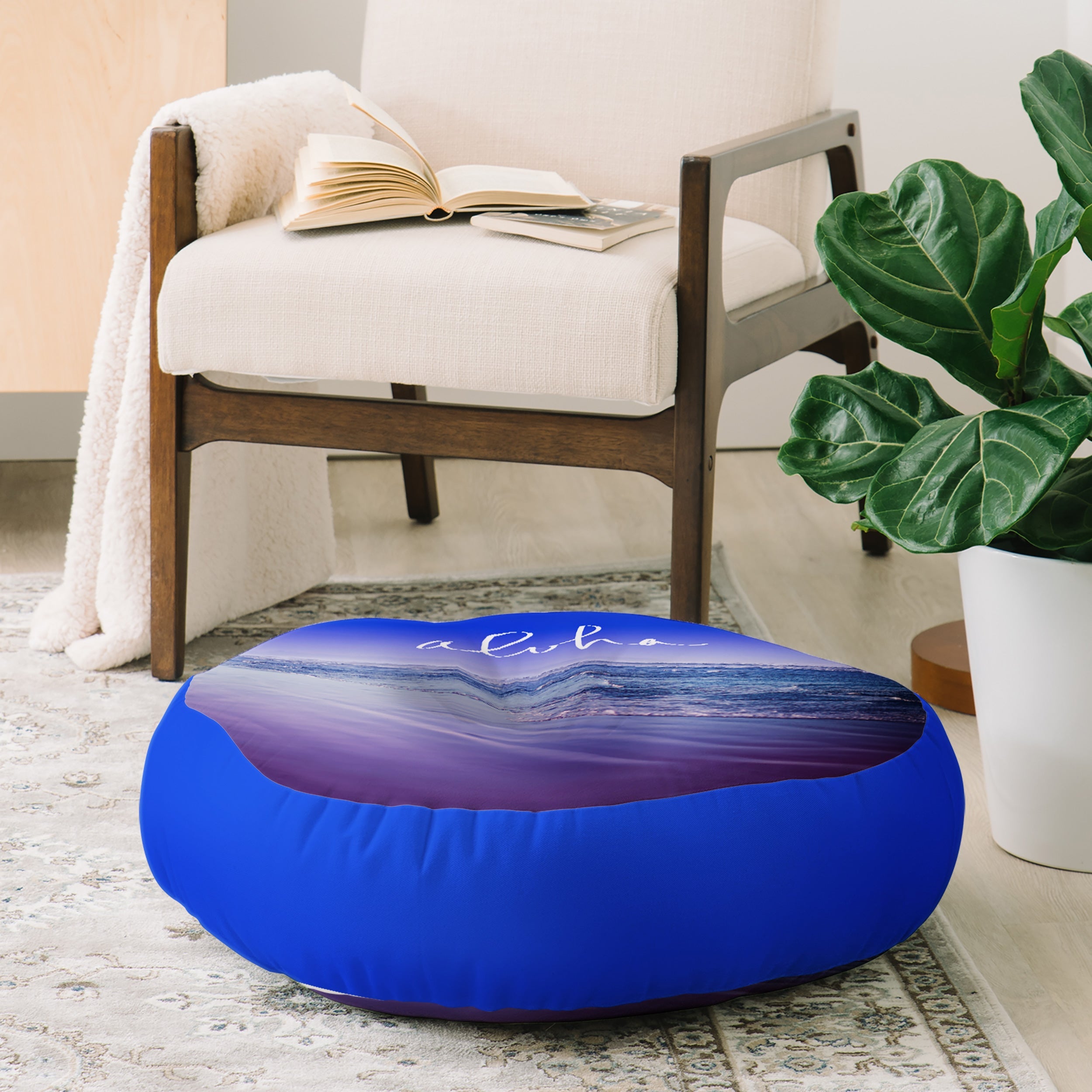 Leah Flores Aloha Beach Floor Pillow Round