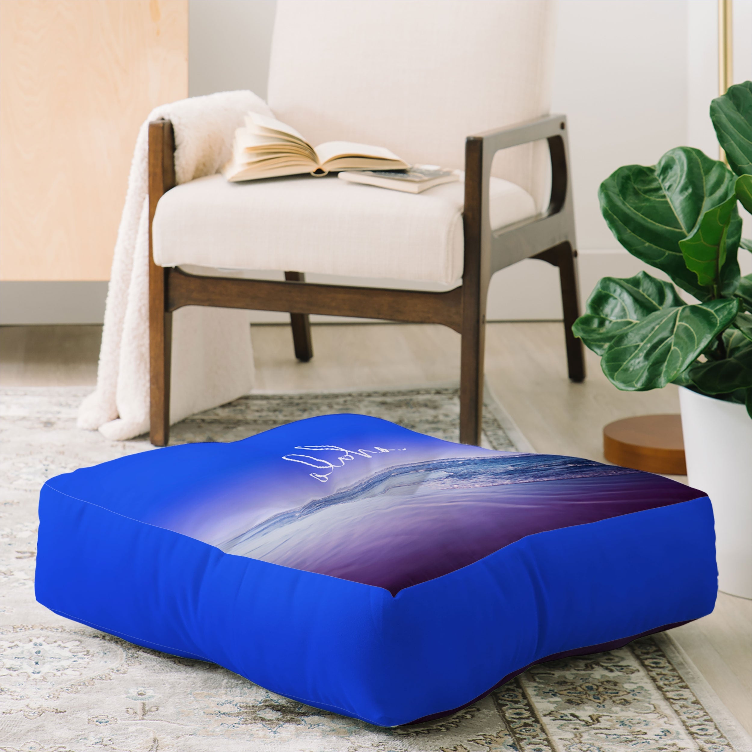 Leah Flores Aloha Beach Floor Pillow Square
