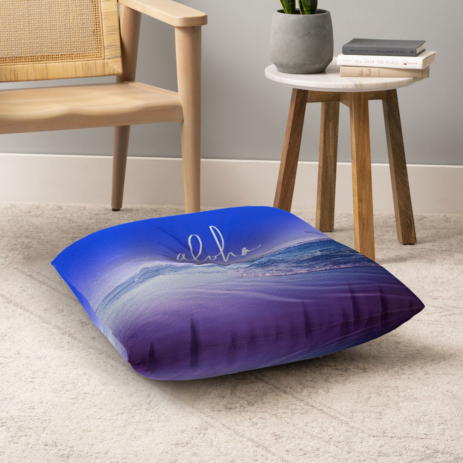 Leah Flores Aloha Beach Floor Pillow Square