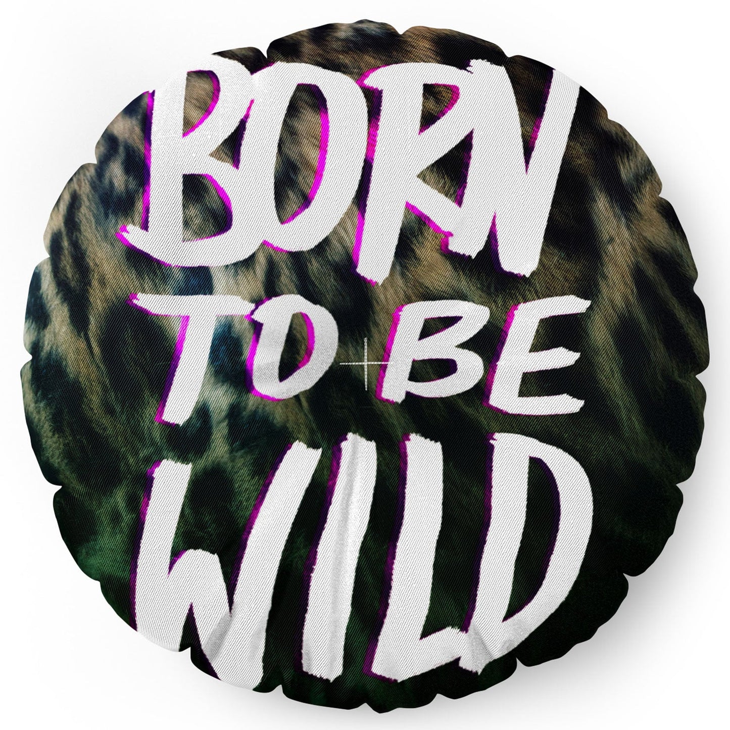 Leah Flores Born To Be Wild Floor Pillow Round