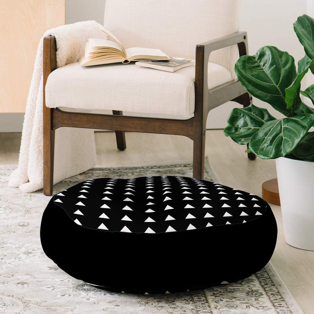 Leah Flores Classic Confetti Floor Pillow Round